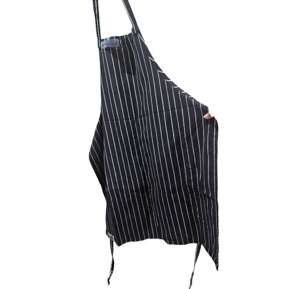 Chef works striped apron - Picture 8 of 9